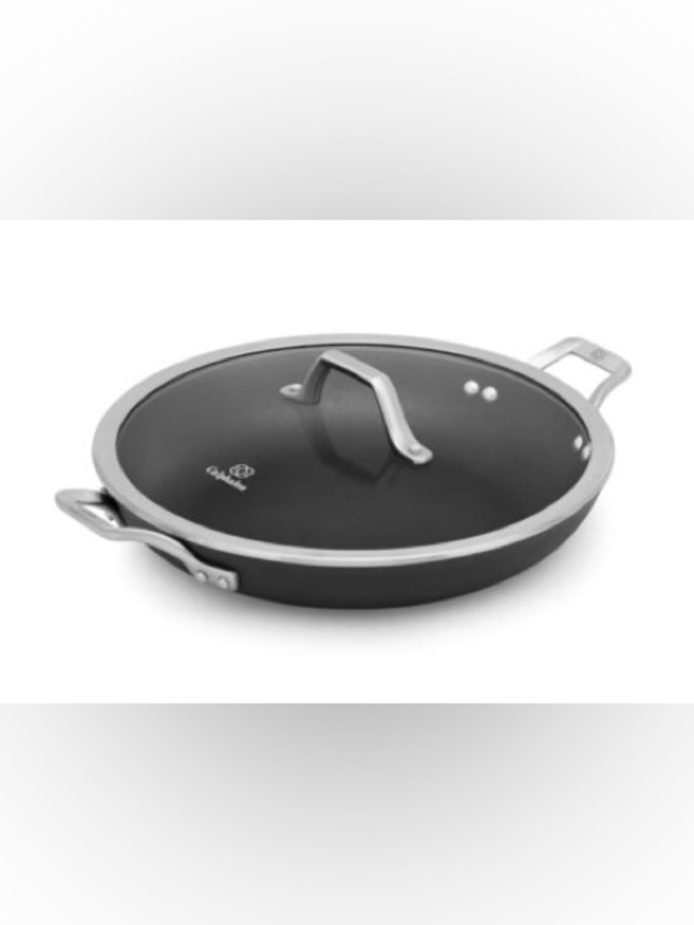 Calphalon Black Nonstick Covered Sauté Pan with Stainless Handles BNIB